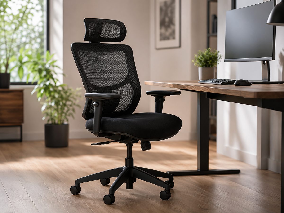 Chaise ergonomique et bureau moderne